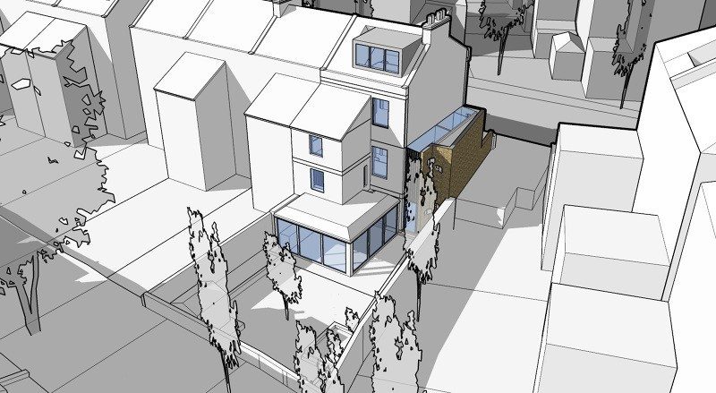 Two-storey side extension and loft conversion