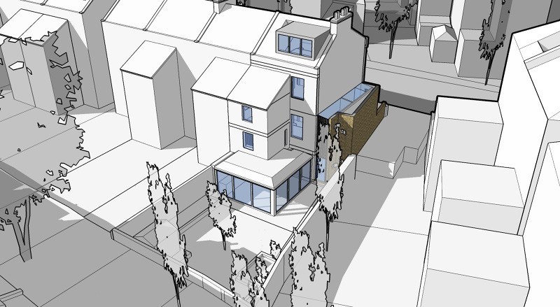 Two-storey side extension and loft conversion