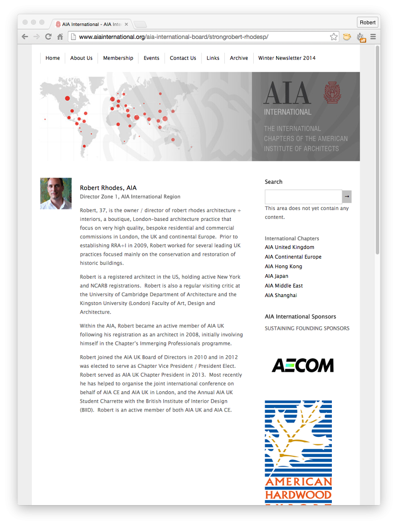 Board of Directors for the AIA International Region